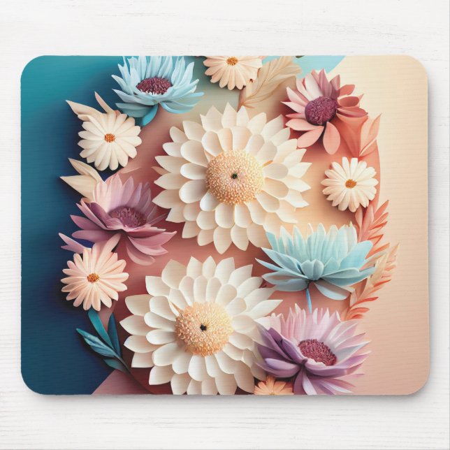 Pastel Blooms  Mouse Pad (Front)