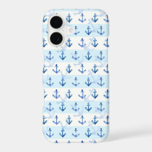 Pastel Blue Anchor Pattern