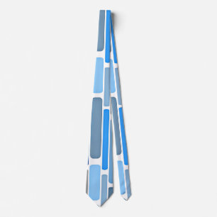 Pastel Blue and Grey Pattern, Tie