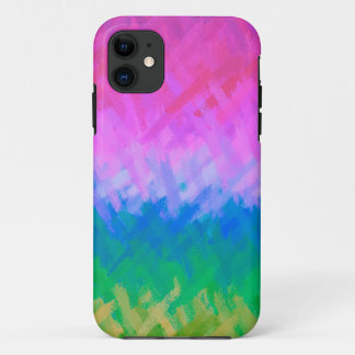 Pastel Blue and Pink Abstract Case-Mate iPhone Case