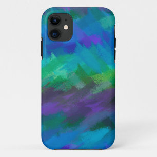 Pastel Blue and Purple Abstract Case-Mate iPhone Case