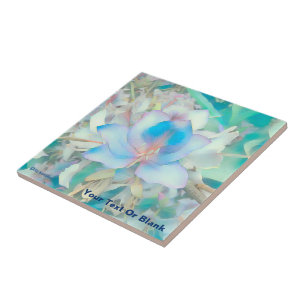 Pastel Blue Blossom Tile
