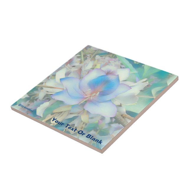 Pastel Blue Blossom Tile (Side)
