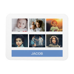Pastel Blue Custom Photo – Personalised Magnet