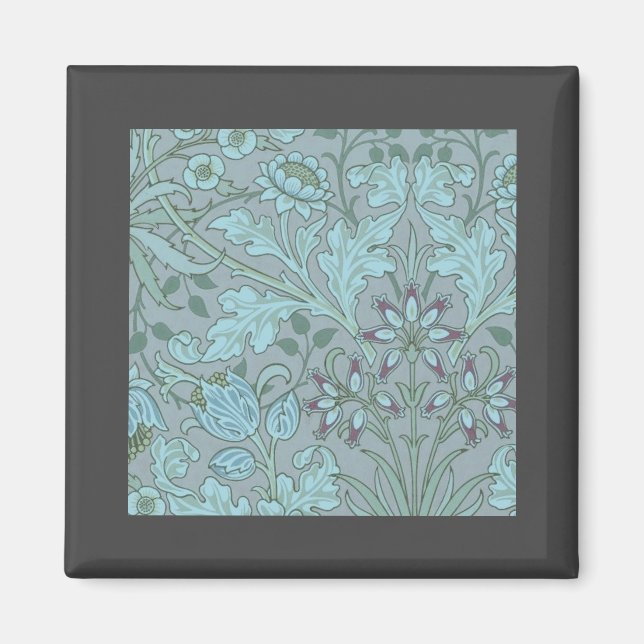 Pastel Blue Decorative Flowers  Magnet (Front)