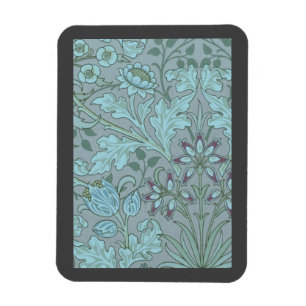 Pastel Blue Decorative Flowers  Magnet