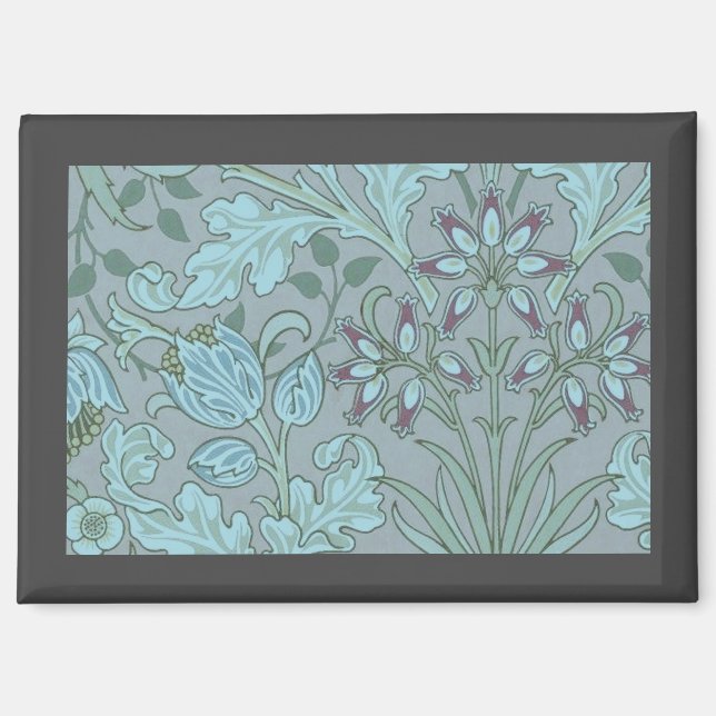 Pastel Blue Decorative Flowers  Magnet (Front)