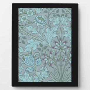 Pastel Blue Decorative Flowers Plaque