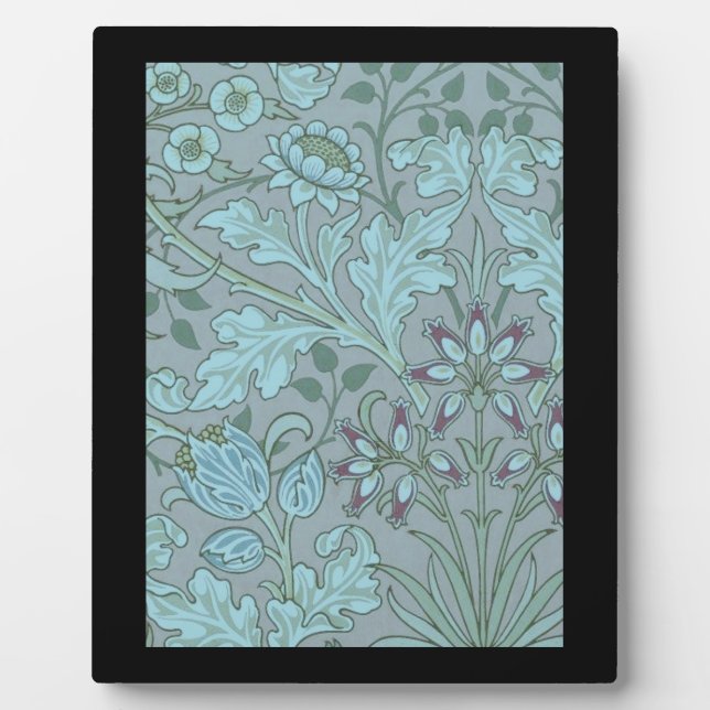 Pastel Blue Decorative Flowers  Plaque (Front)