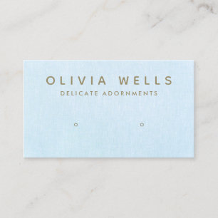 Pastel Blue Earring Display  Business Card