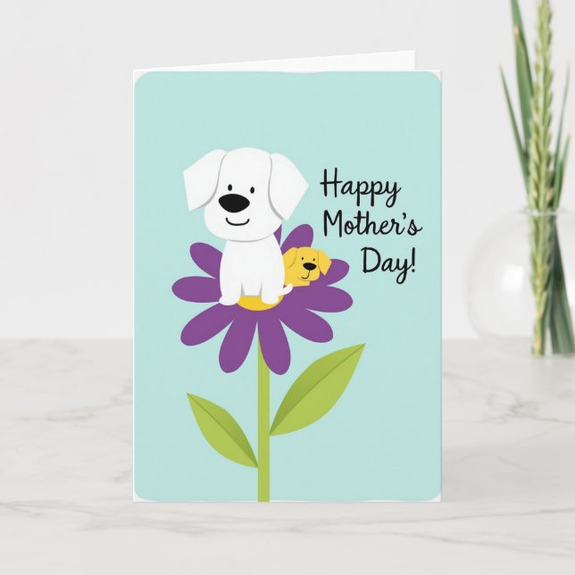 Pastel Blue Flower Petals Card (Front)