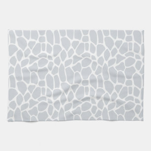 Pastel Blue Giraffe Pattern Tea Towel