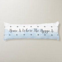 Pastel Blue Hygge quote Cosy Home