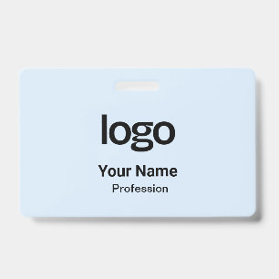 Pastel blue Name Tags Badges ID Badge