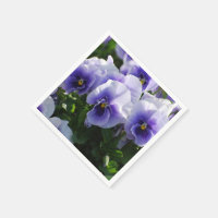 Pastel Blue Pansies