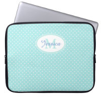 Pastel Blue Polka Dot Personalised