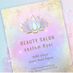 pastel blue purple design lotus logo<br><div class="desc">please note this is a printed product with NO REAL FOIL</div>