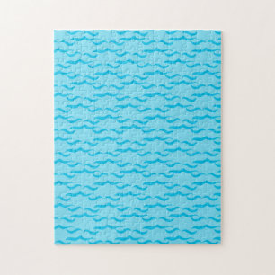 Pastel Blue Sea Water Waves Peaceful Ocean Jigsaw Puzzle