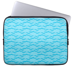 Pastel Blue Sea Water Waves Peaceful Ocean Laptop Sleeve