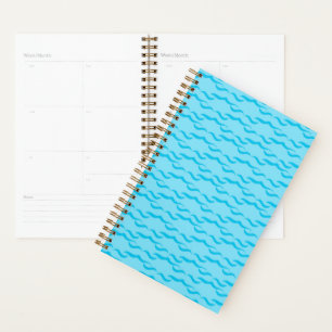 Pastel Blue Sea Water Waves Peaceful Ocean Planner