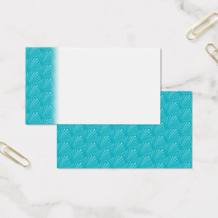 Pastel Blue Seashell Silhouette Diagonal Lines Art
