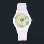 Pastel Blue Soccer Ball by Chariklia Zarris Watch<br><div class="desc">Show your love of the worlds' favourite pastime with this great print of a soccer ball by Chariklia Zarris. The pastel blue and shading give the piece the feel of motion, as if the ball were just kicked and it is rolling by. Purchase a copy today and hang it in...</div>