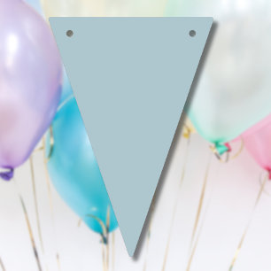 Pastel Blue Solid Colour   Classic   Elegant Bunting
