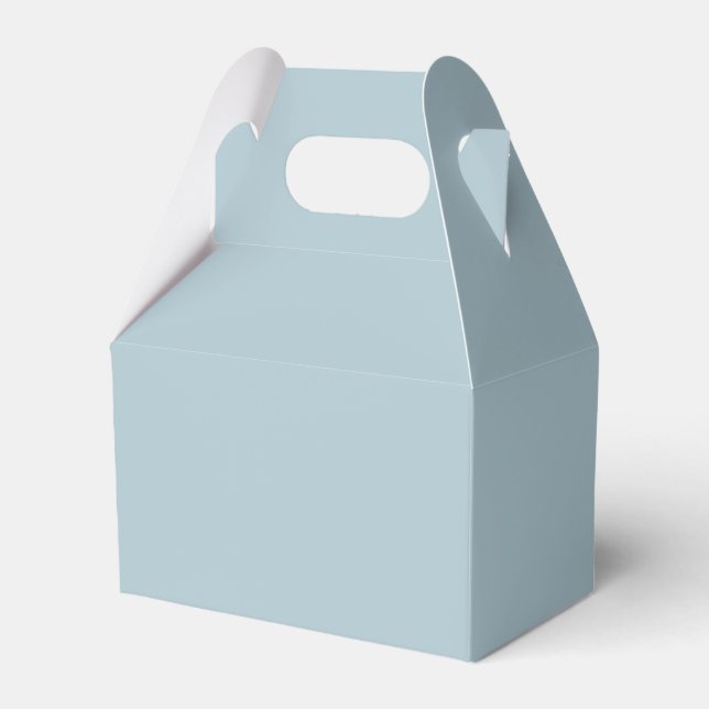 Pastel Blue Solid Colour | Classic | Elegant Favour Box (Front Side)