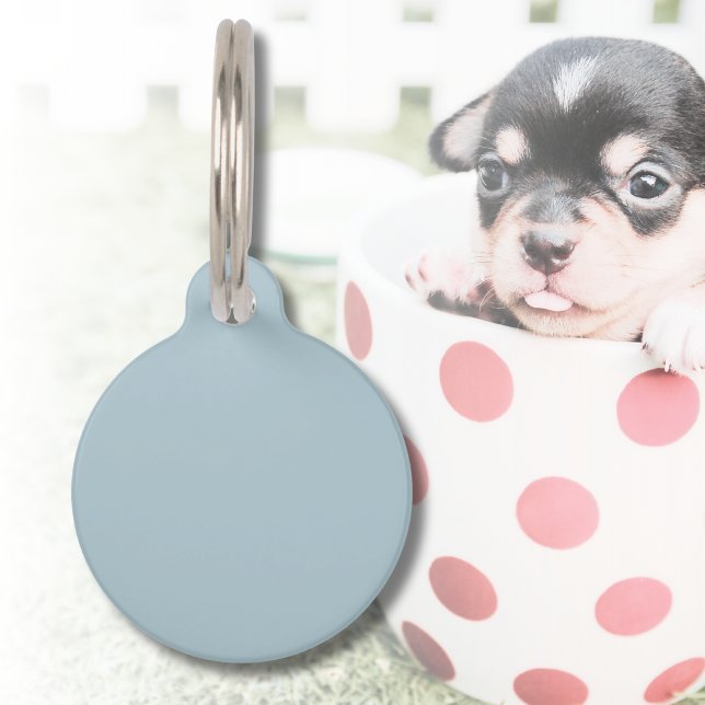 Pastel Blue Solid Colour | Classic | Elegant Pet Tag (Creator Uploaded)