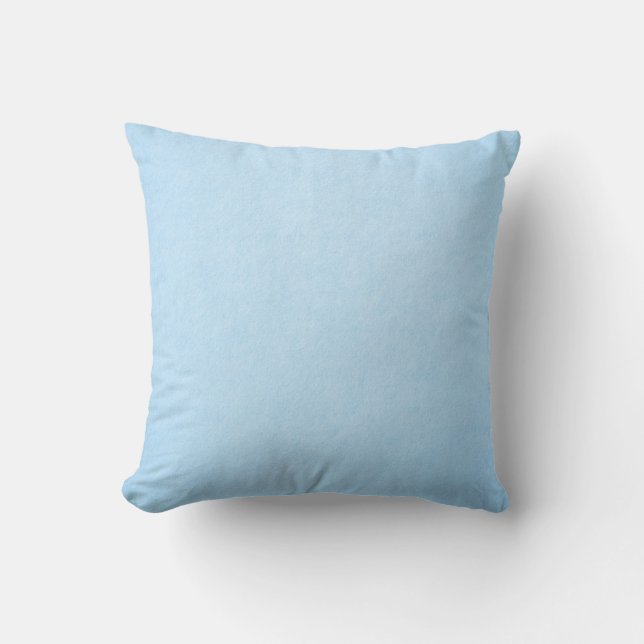 Pastel Blue Solid Colour Cushion (Front)