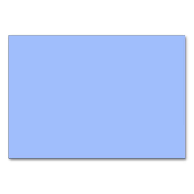 Pastel Blue (solid colour)  Table Number (Front)