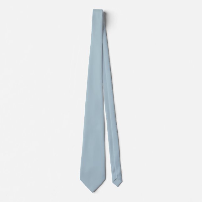 Pastel Blue Solid Colour Tie (Front)