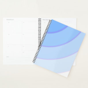 Pastel Blue Swirls Planner