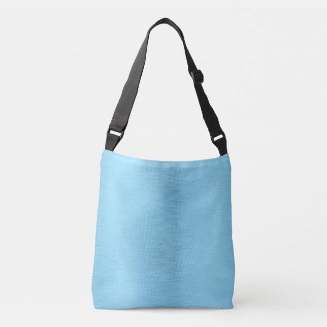 Pastel blue-turquoise metallic-look crossbody bag (Front)