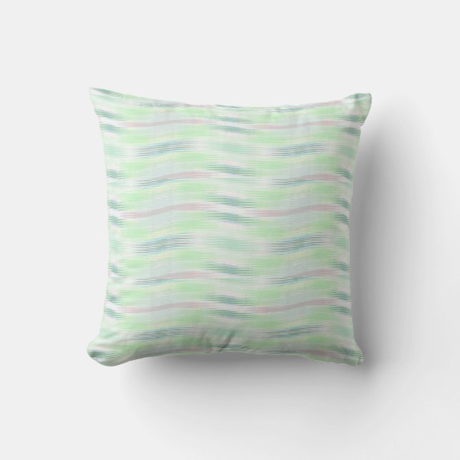 Pastel Blue Wave Cushion (Front)