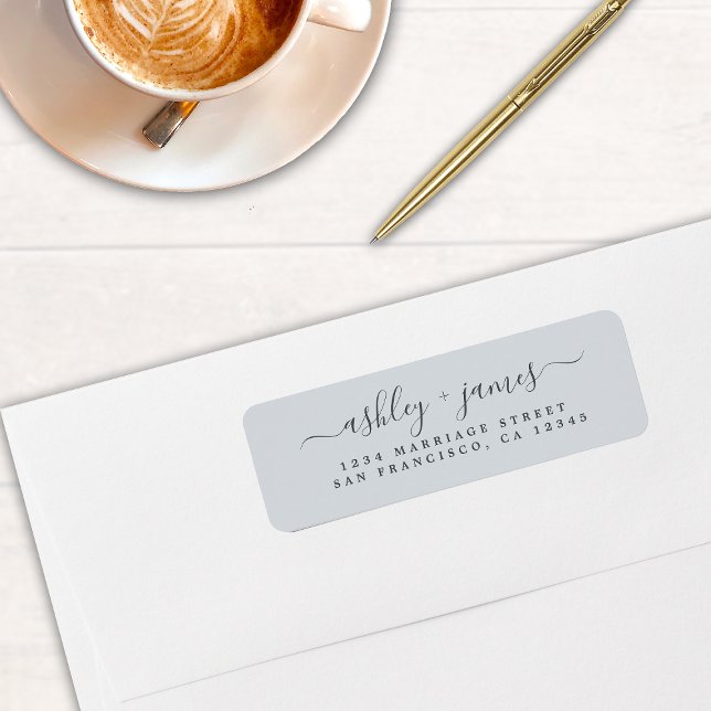 Pastel Blue Wedding Return Address (Creator Uploaded)