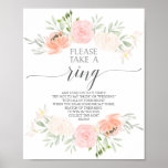 Pastel Blush Bridal Shower Ring Game Poster<br><div class="desc">This fun Ring game is sure to be a huge hit at your shower! See the entire collection for more matching items!</div>