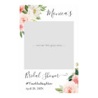 Pastel Blush Pink Floral Bridal Shower Photo Booth