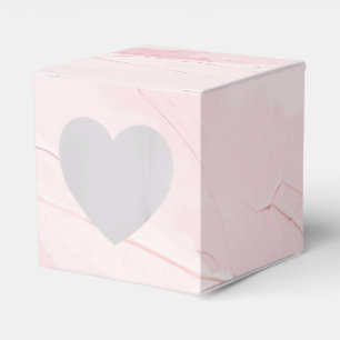 Pastel Blush Pink Paint Splash Favour Box