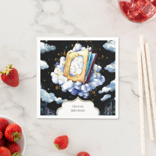 Pastel Boho Enchanted Storybook Birthday Napkin