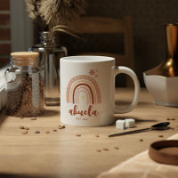 Pastel Boho Rainbow Abuela Taza de Café Establecid