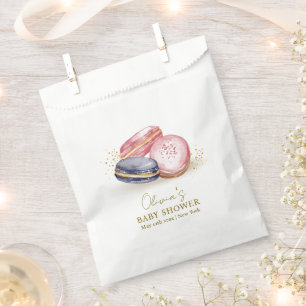 Pastel Bonjour Bébé French Macarons Baby Shower  Favour Bags