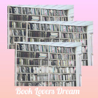 Pastel Bookcase Shelves of Books