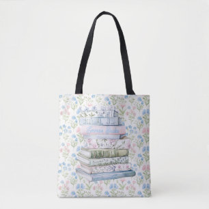 Pastel Books Tote Bag