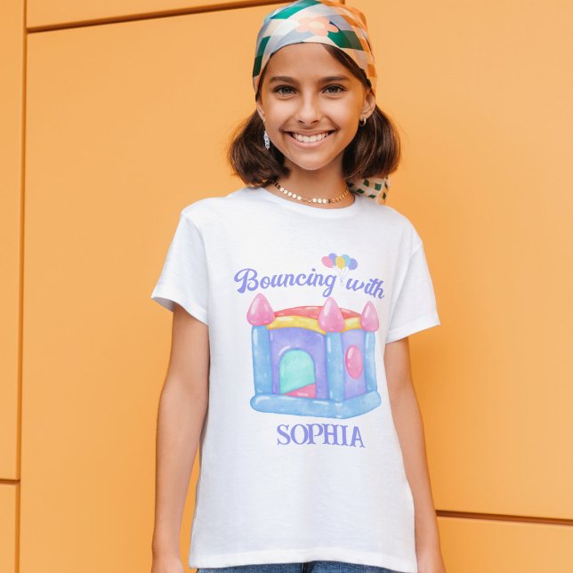 Pastel Bounce House Name T-Shirt (Creator Uploaded)