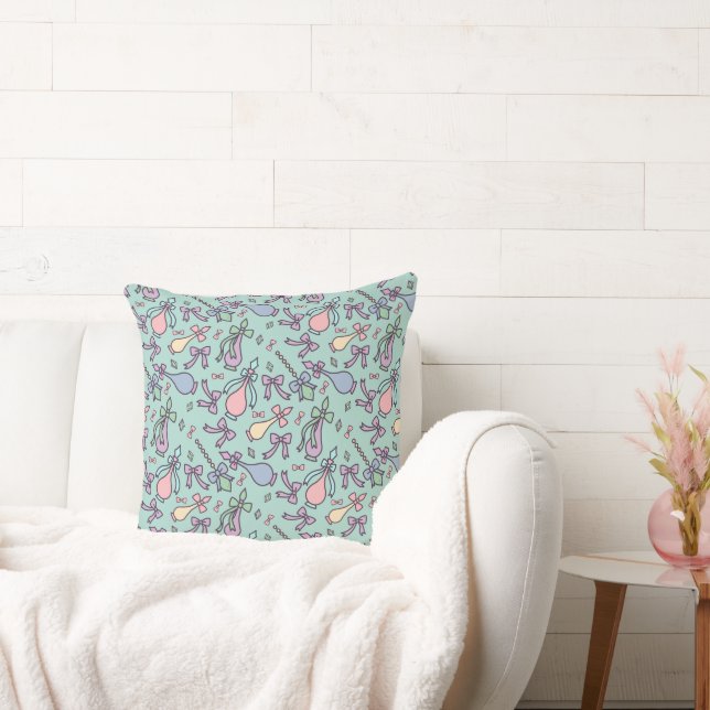 Pastel Bow Decorative Cushion (Couch)