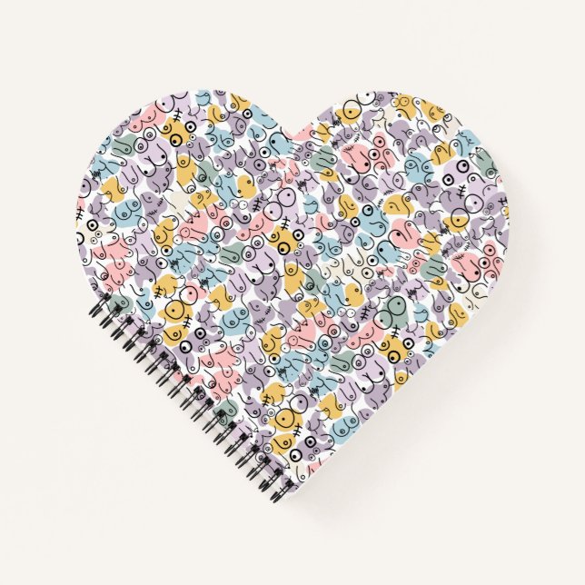 pastel breast pattern notebook (Front)