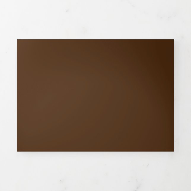 Pastel Brown,Pine Cone,Puce, Tri-Fold Card (Cover)