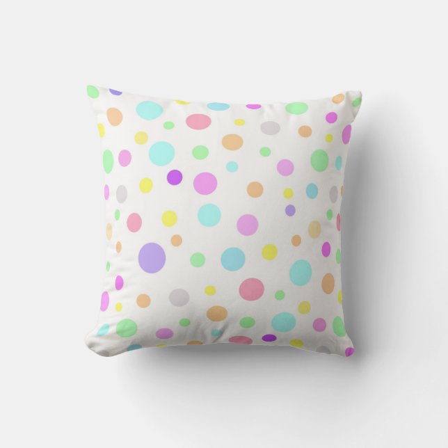 Pastel Bubbles American MoJo Pillow (Front)