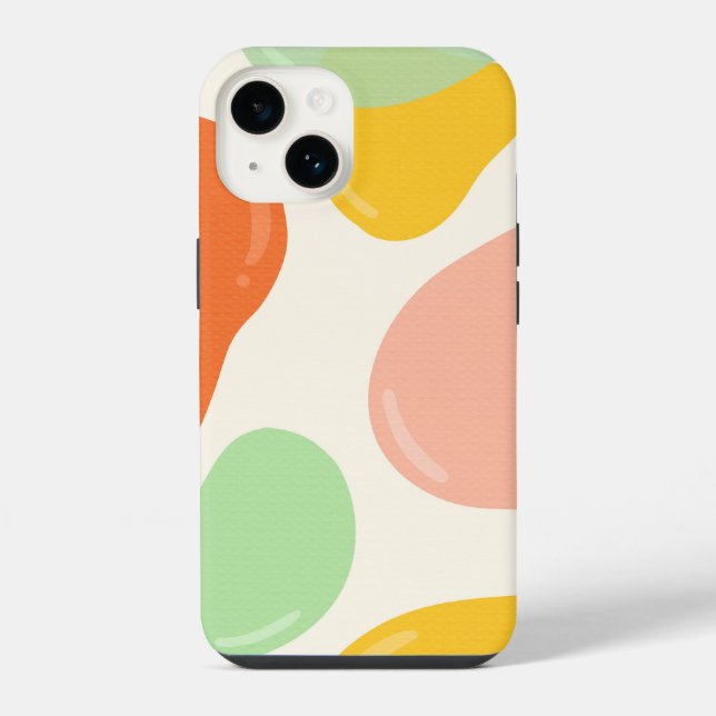 Pastel Bubbles iPhone Case (Back)